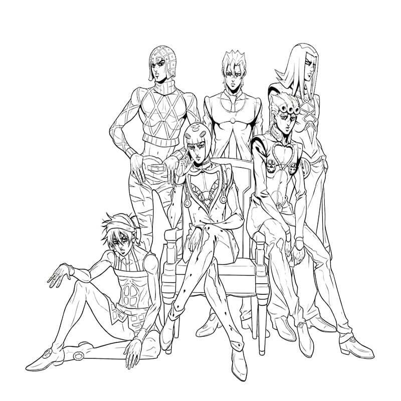 無料 ジョジョの奇妙な冒険 描く ぬりえ