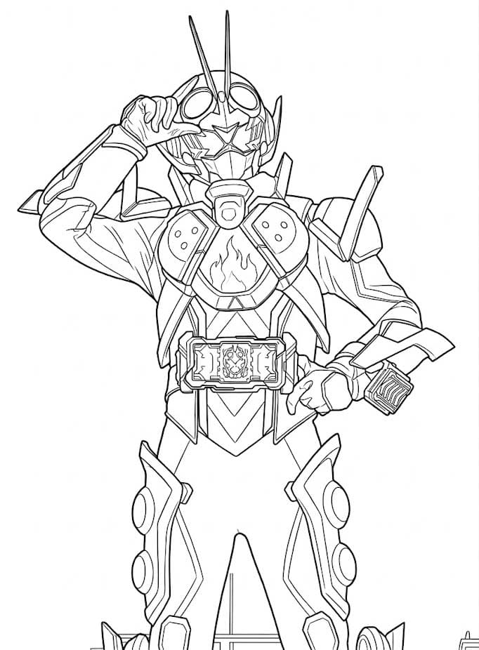 無料 仮面ライダーガッチャード 描く ぬりえ