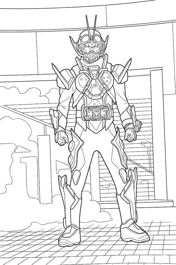 無料 仮面ライダーガッチャード ぬりえ