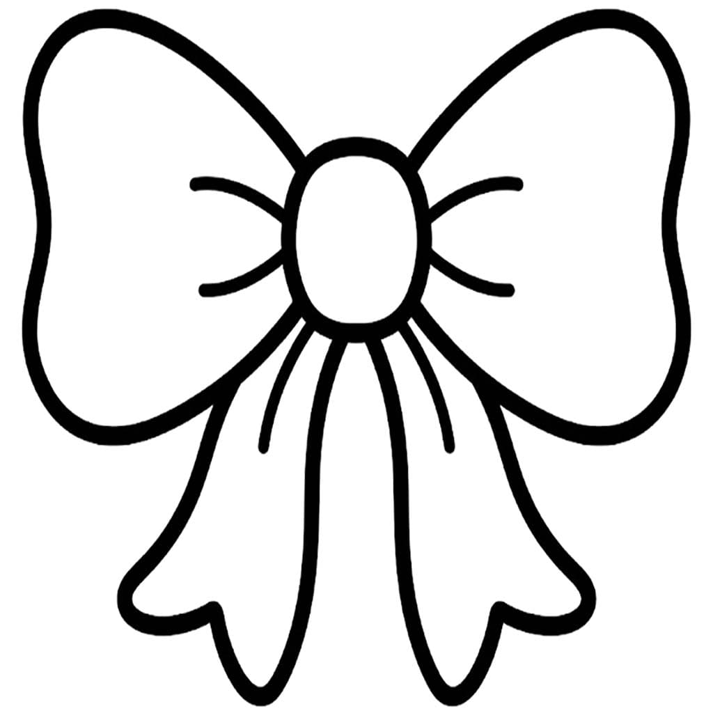 無料 髪の弓 ぬりえ