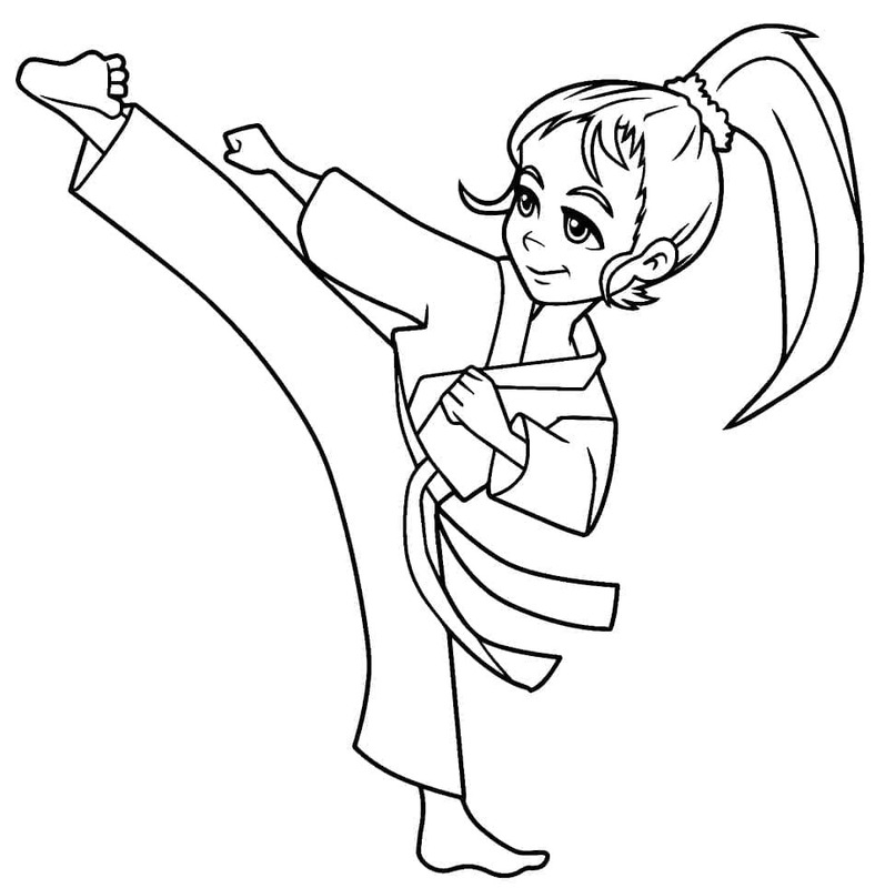 無料 空手 描く ぬりえ