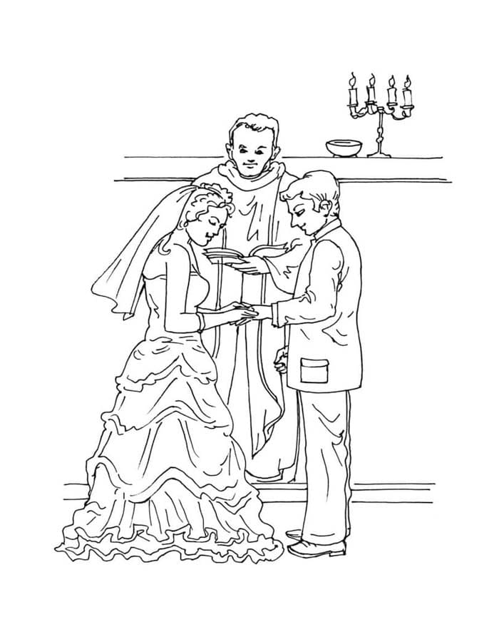 無料 結婚式 描く ぬりえ