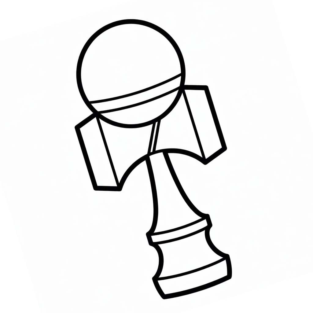 無料 けん玉 ぬりえ