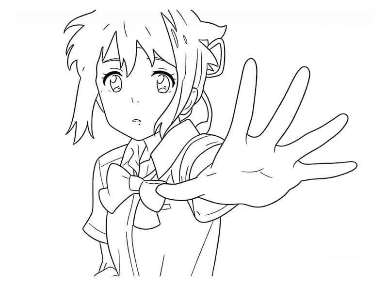 無料 君の名は。描く ぬりえ