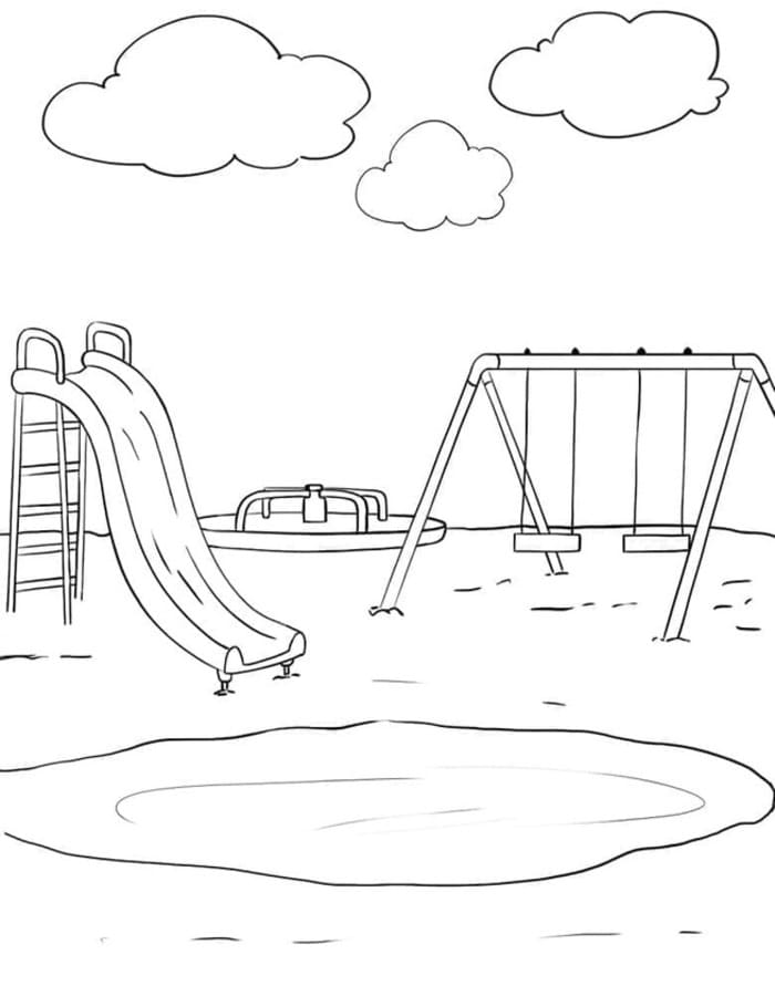 無料 公園 描く ぬりえ