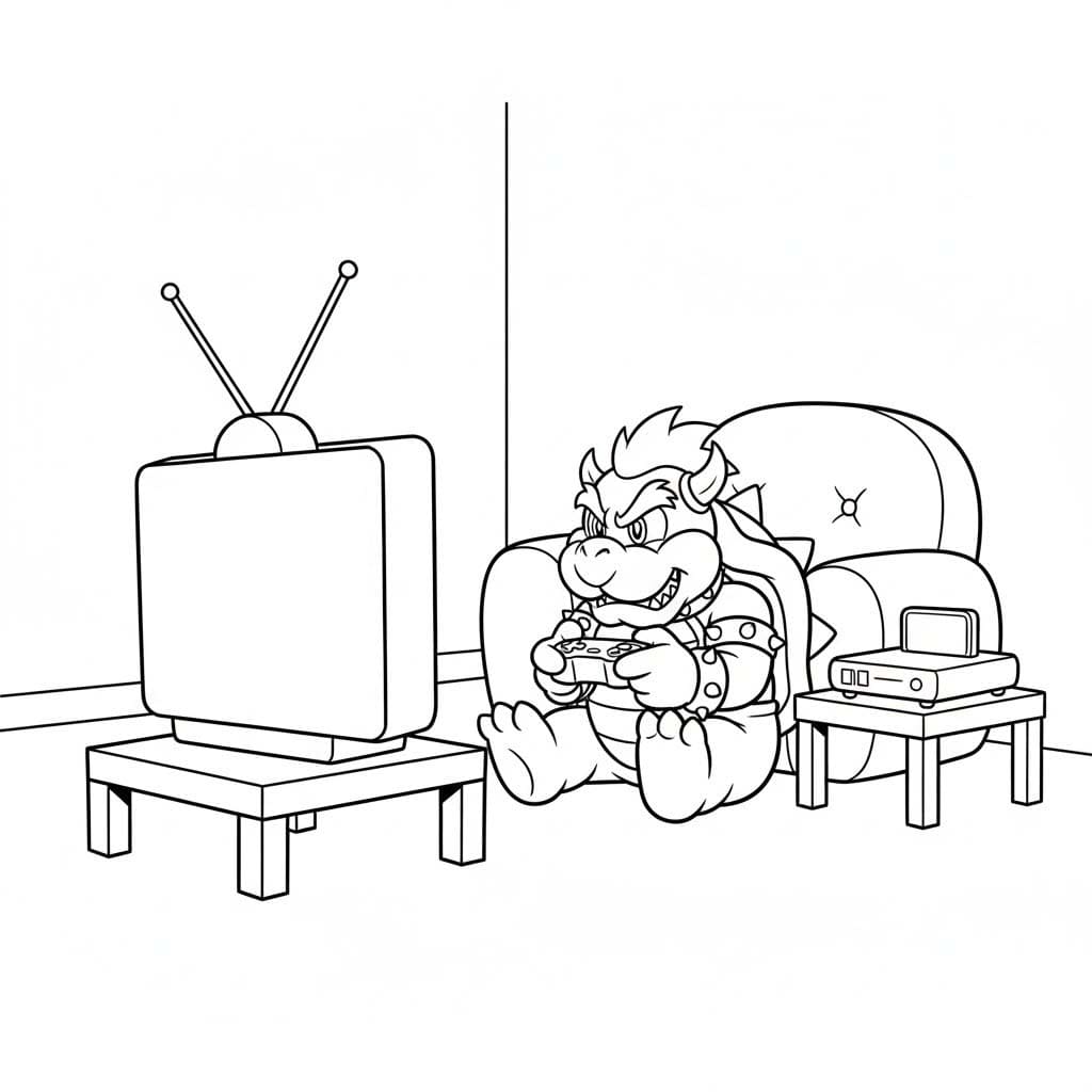 無料 クッパJr ぬりえ