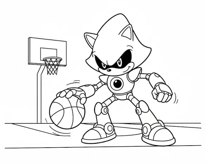 無料 メタルソニック 描く ぬりえ