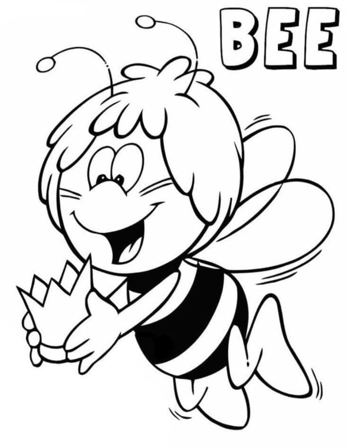 無料 みつばちマーヤの冒険 描く ぬりえ