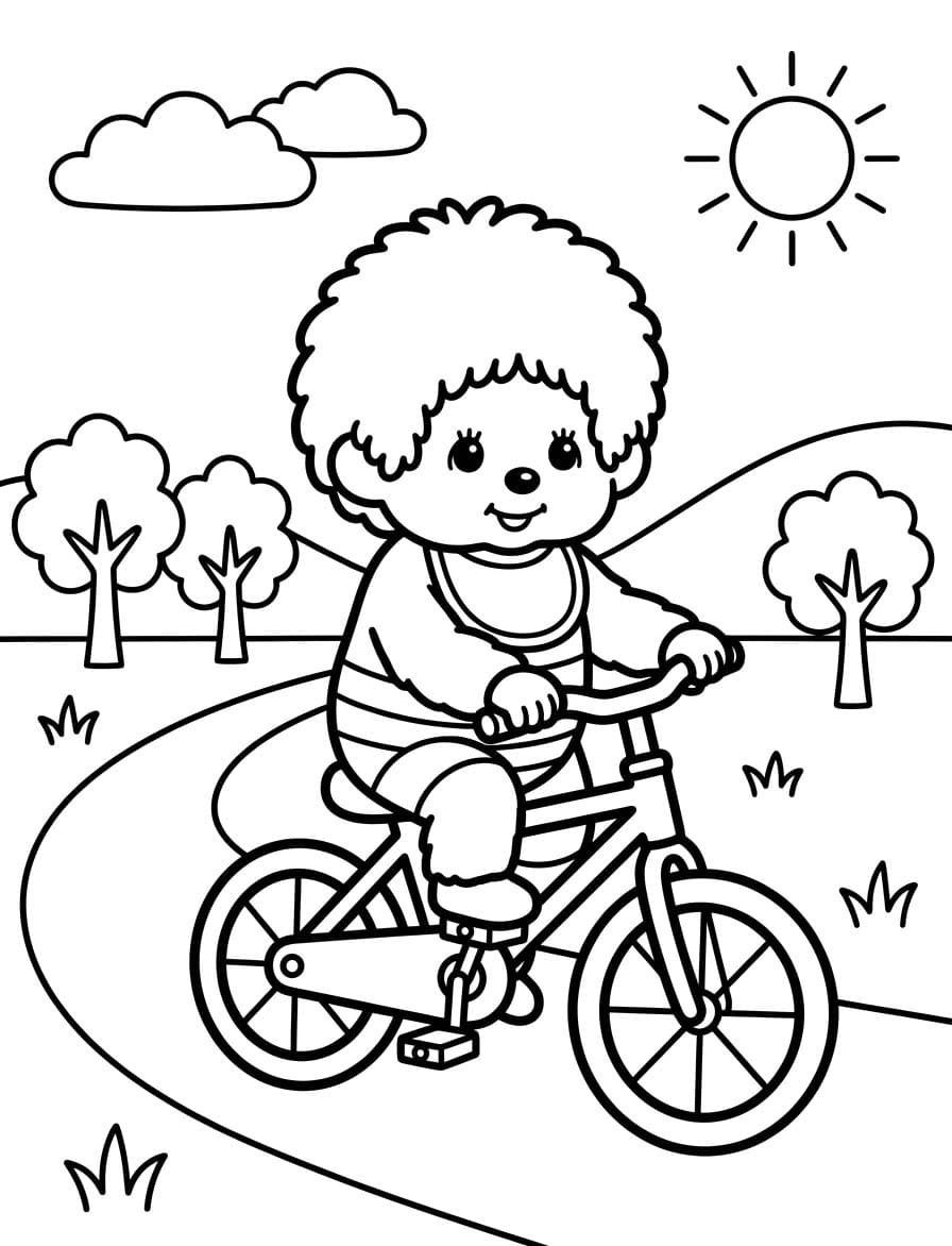 無料 モンチッチ ぬりえ