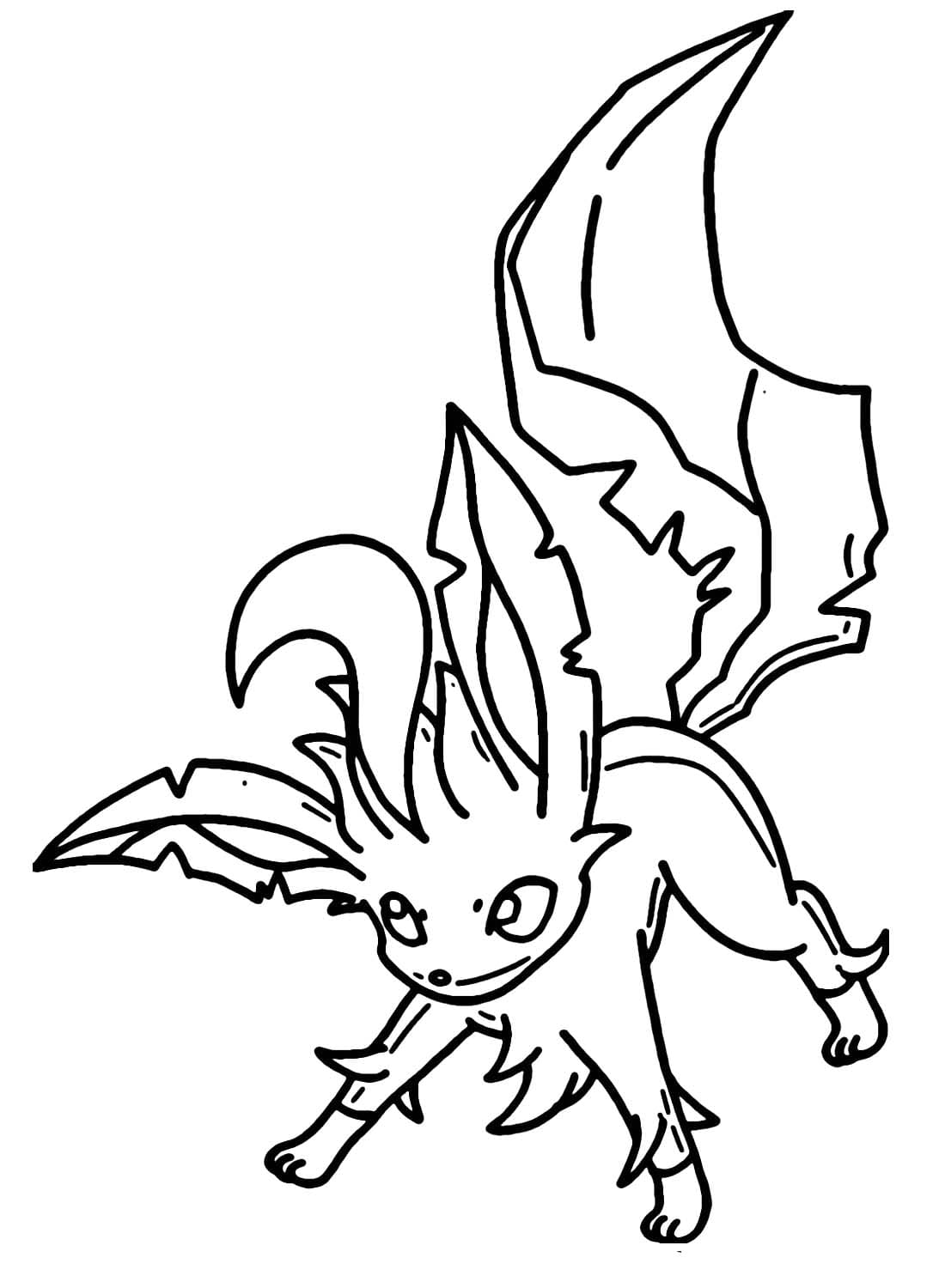 無料のリーフィアポケモン ぬりえ
