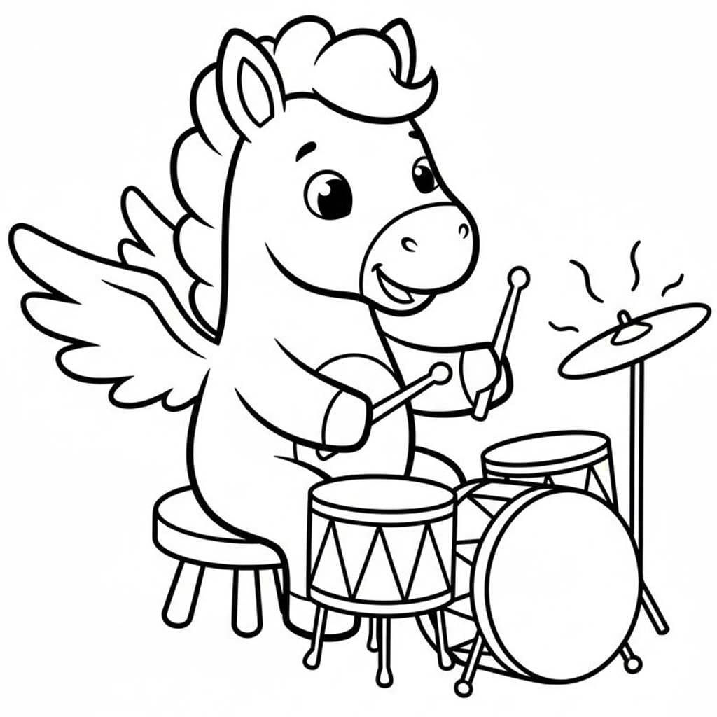 無料 ペガサス ぬりえ