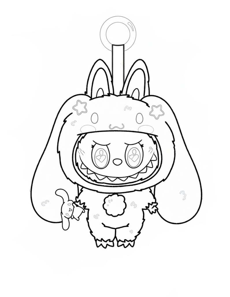 無料 ラブブ 描く ぬりえ