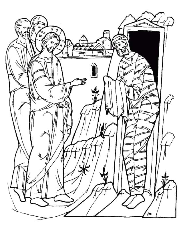 無料 ラザロ ぬりえ