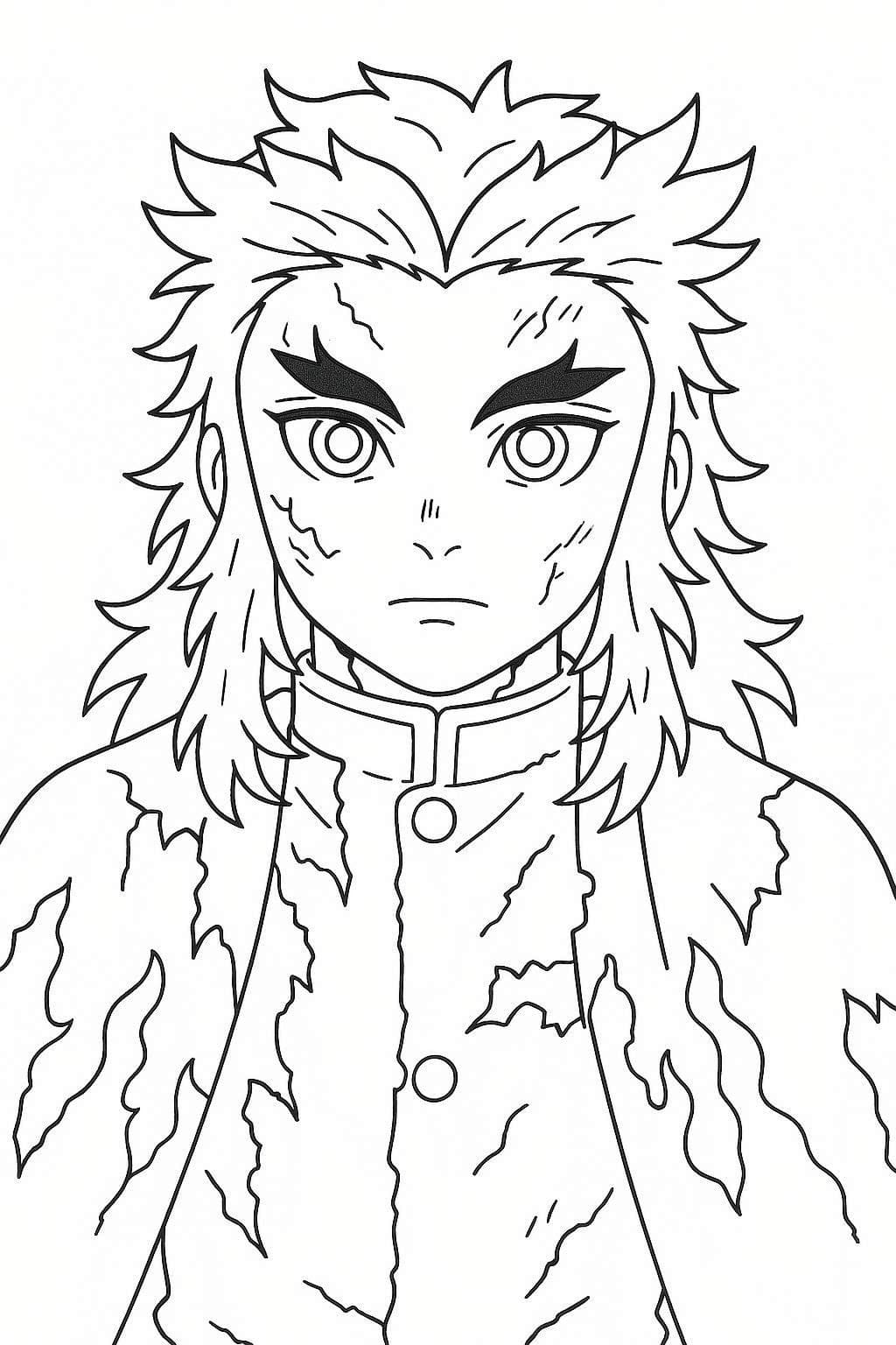 無料 れんごくきょうじゅろう描く ぬりえ