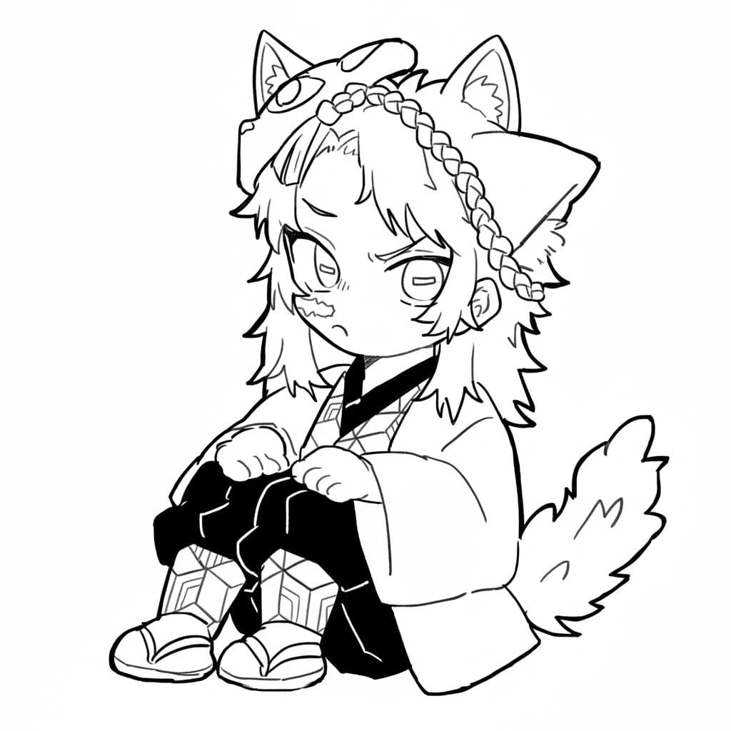 無料 錆兎 ぬりえ