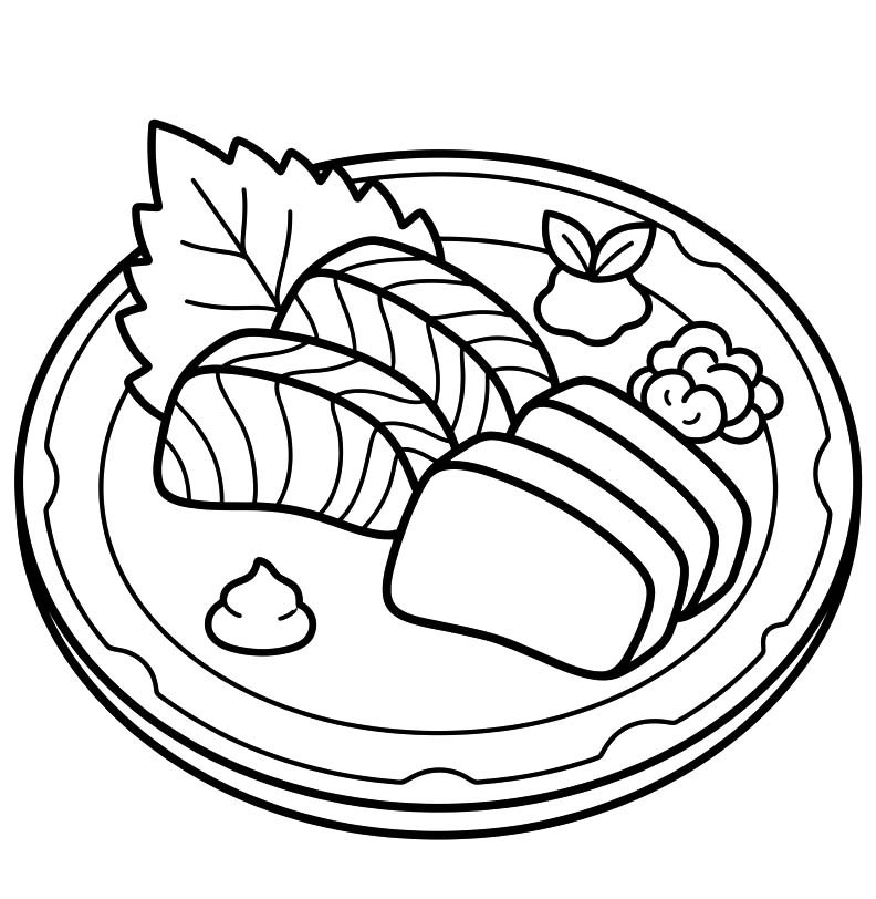 無料 刺身 ぬりえ