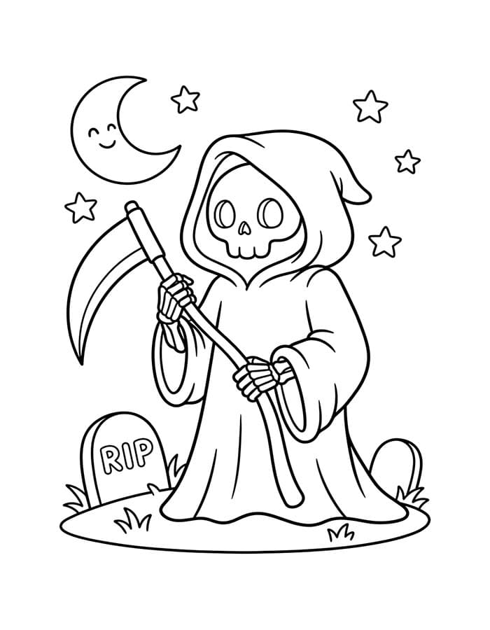 無料 死神 描く ぬりえ