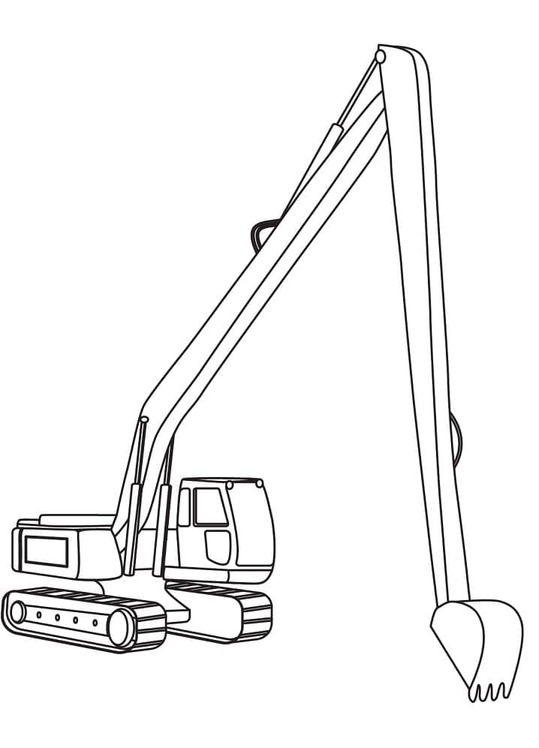 無料 ショベルカー ぬりえ