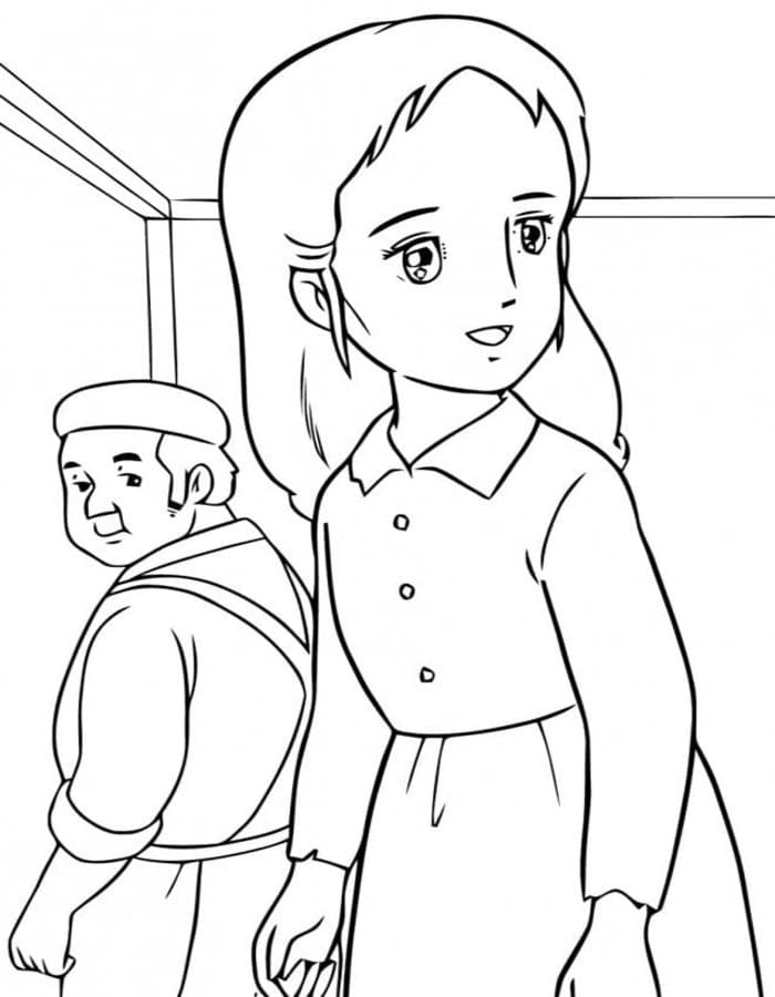 無料 小公女セーラ 描く ぬりえ