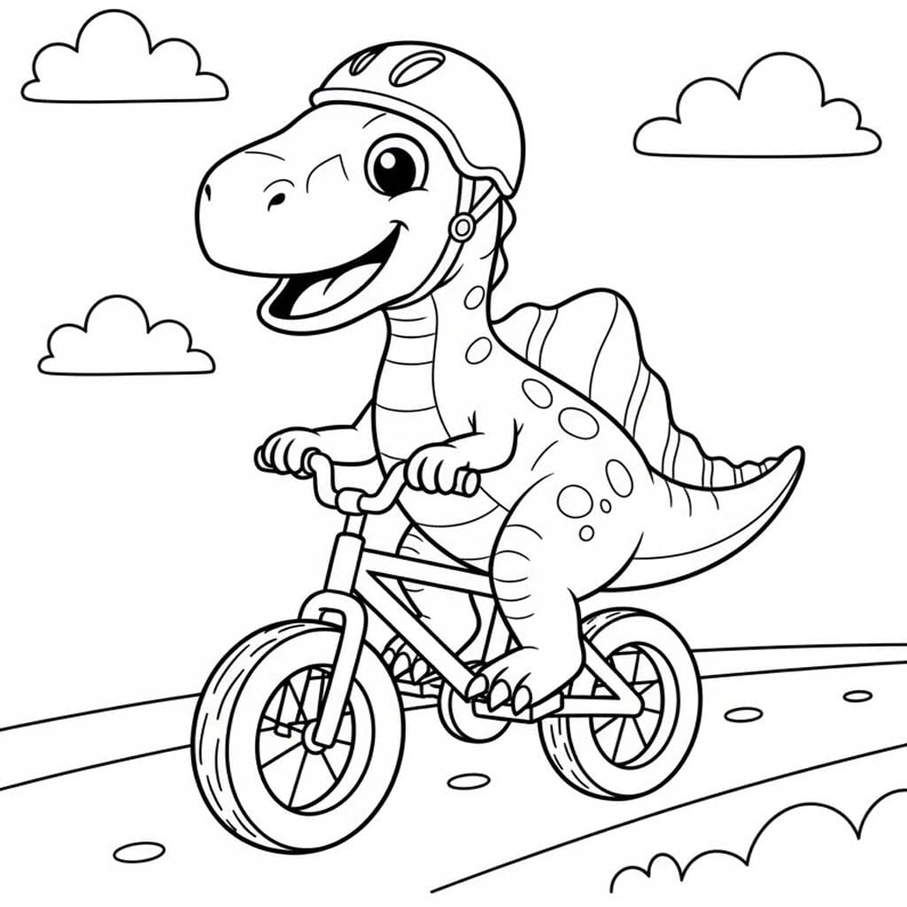 無料 スピノサウルス 描く ぬりえ