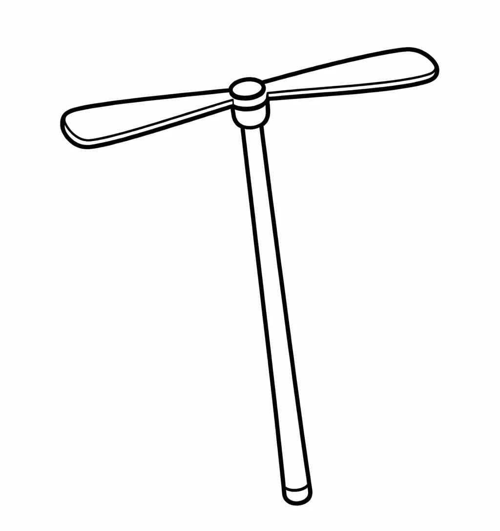 竹とんぼ ぬりえ ぬりえ