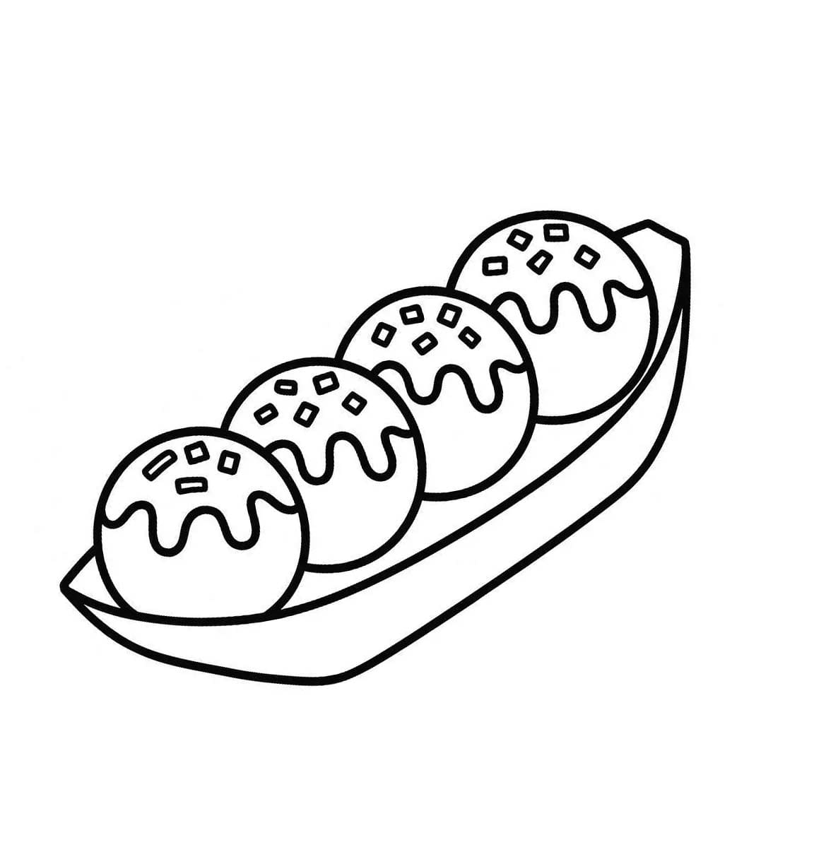 無料 たこ焼き ぬりえ