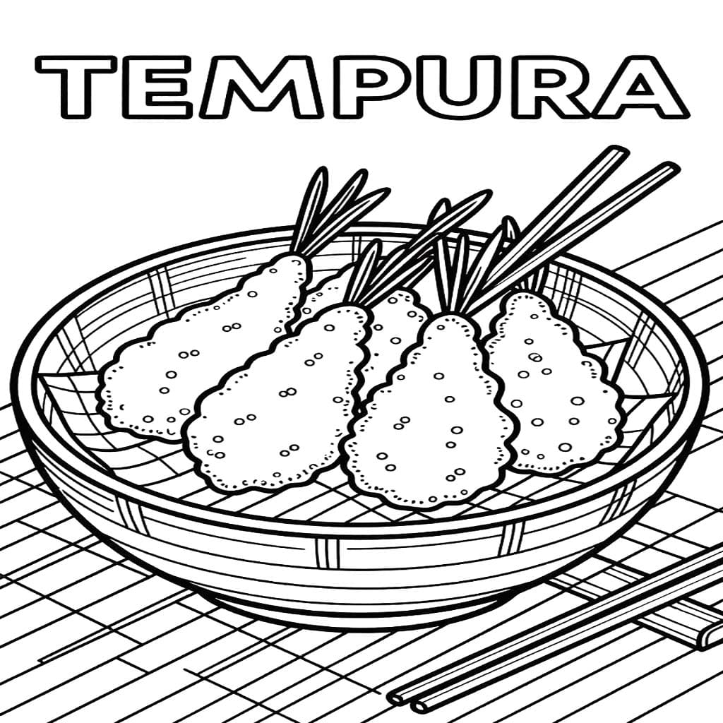 無料 天ぷら ぬりえ