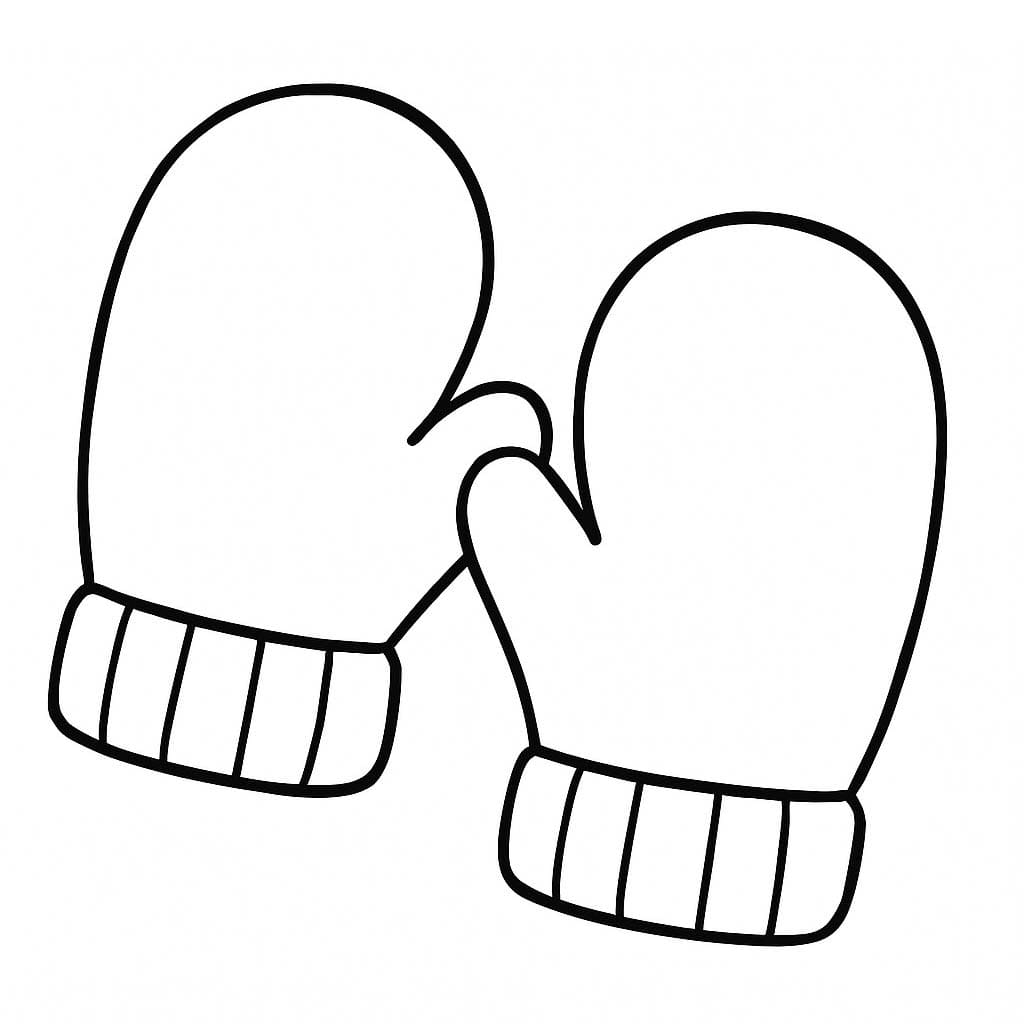 ナチュラル ミトン ぬりえ