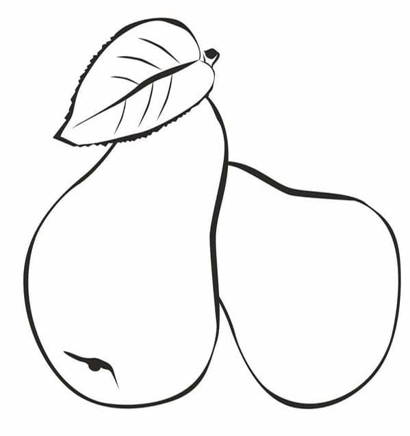 ナシ デリシャス ぬりえ