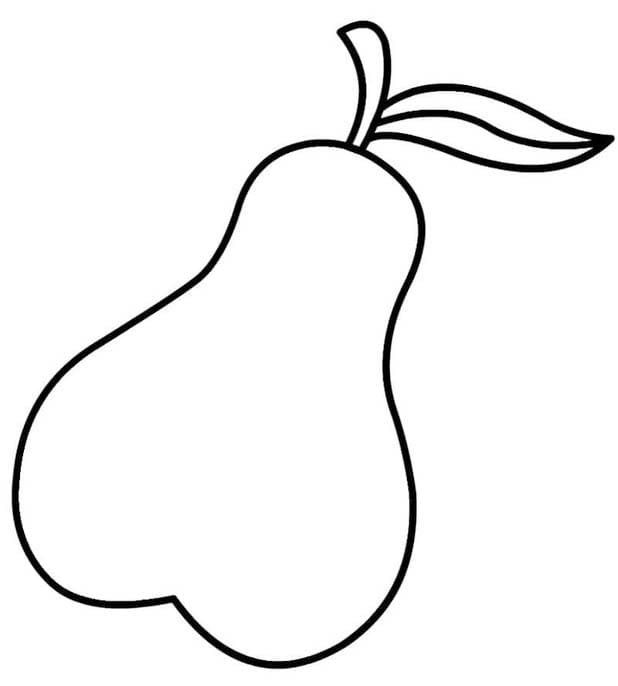 ナシ 下絵 ぬりえ