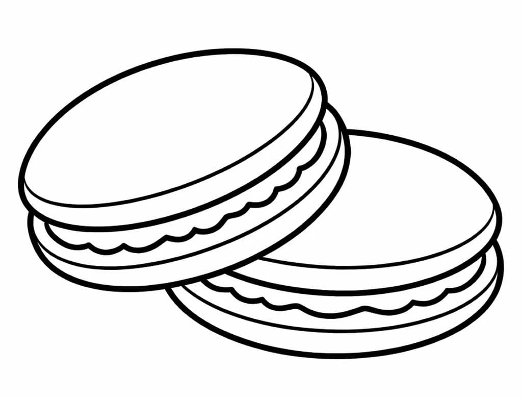 どら焼き ぬりえ ぬりえ