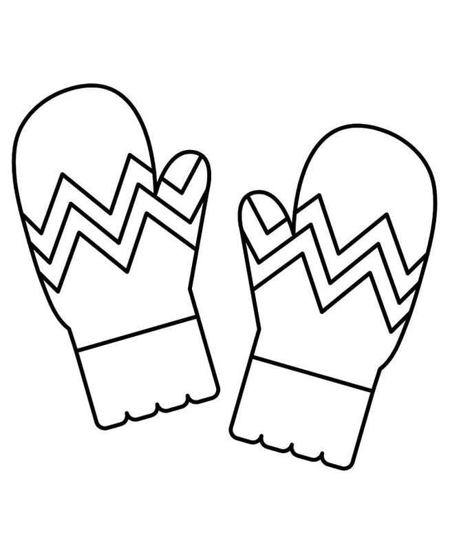 二ミトン ぬりえ