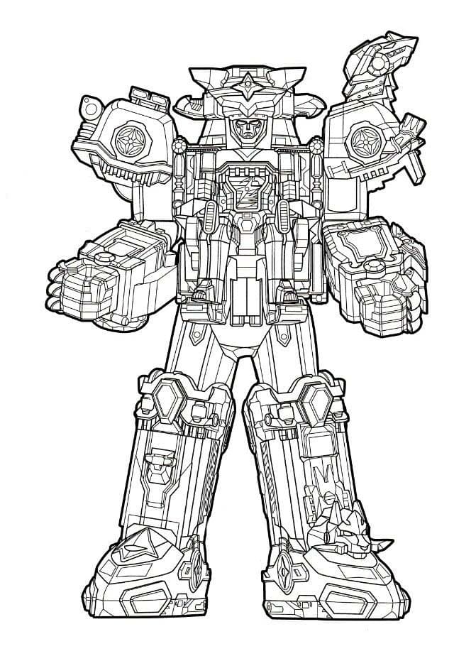 ニンニン ジャー ロボット ぬりえ