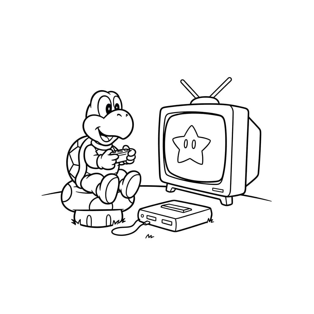 ノコノコ 4 ぬりえ