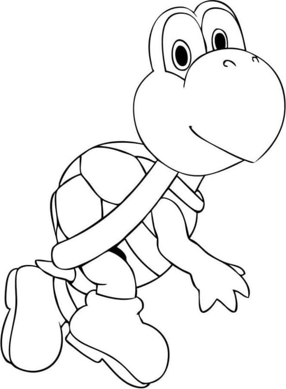 ノコノコ ハッピー ぬりえ