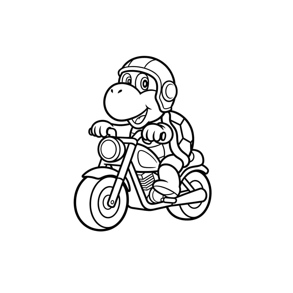ノコノコ 簡単 ぬりえ