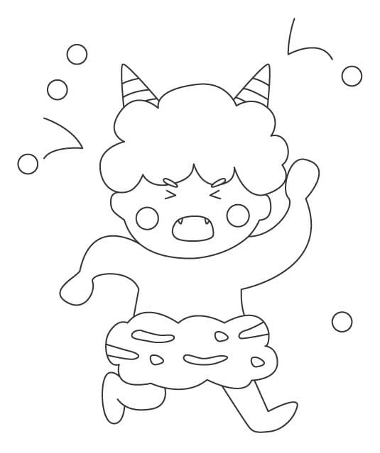 おに 画像 ぬりえ