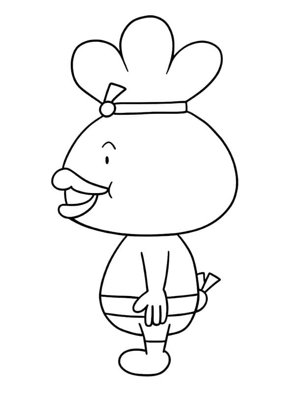 おでんくん 描く ぬりえ