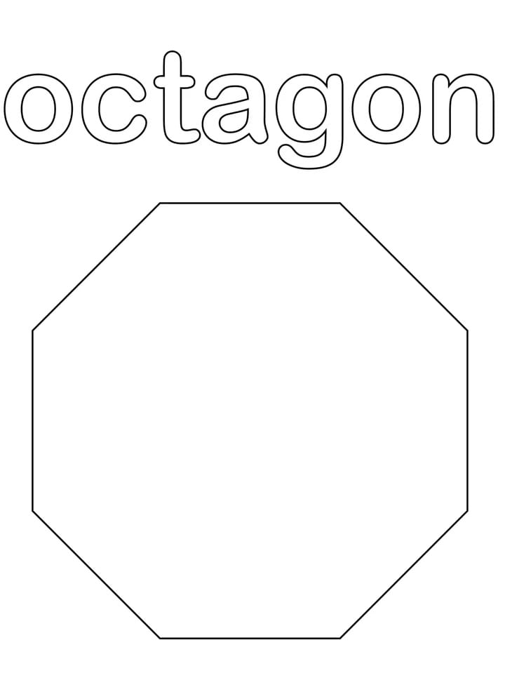 オクタゴン ぬりえ