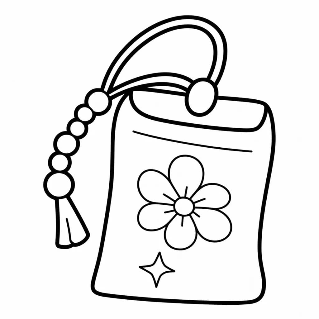 お守り描画 ぬりえ