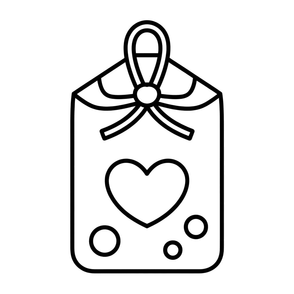 お守り 無料で ぬりえ