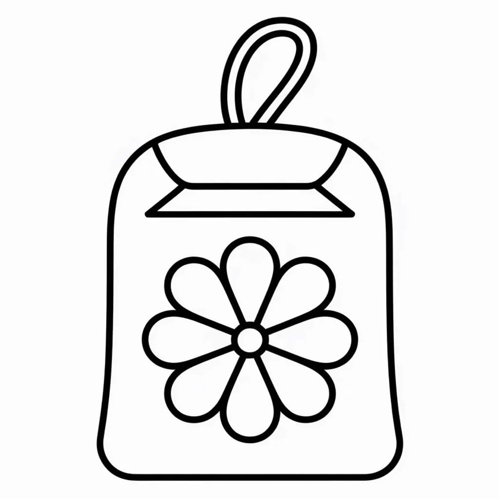 お守りスケッチ ぬりえ