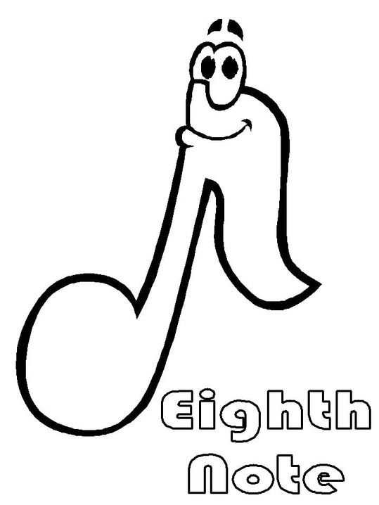 音楽ノート 11 ぬりえ
