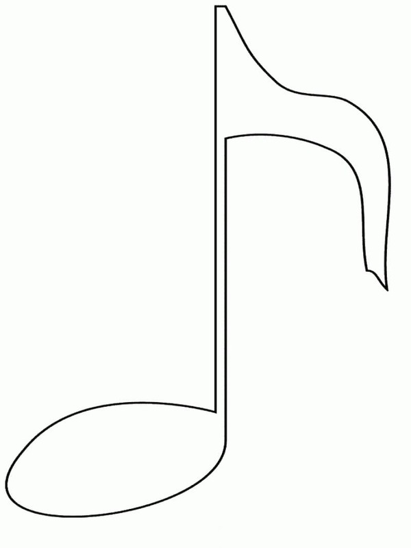 音楽ノート 12 ぬりえ