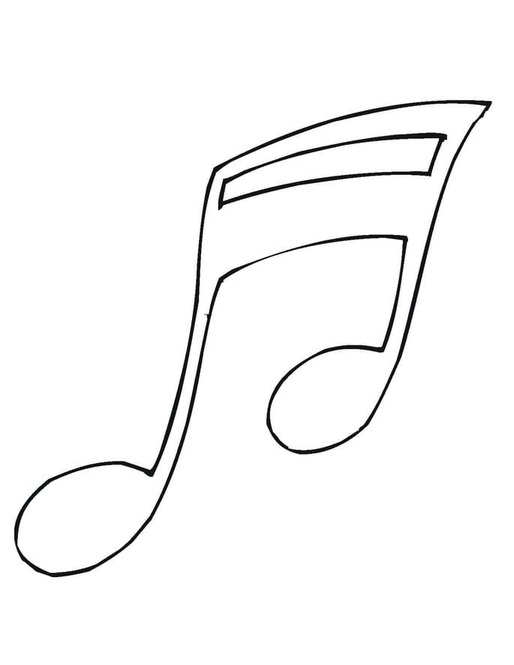 音楽ノート 13 ぬりえ