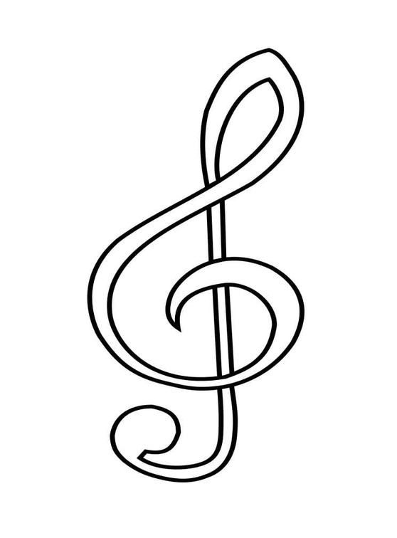 音楽ノート 14 ぬりえ