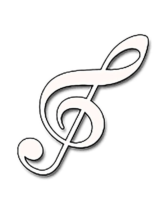 音楽ノート 3 ぬりえ