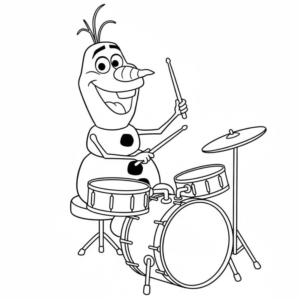 オラフ 無料 ぬりえ