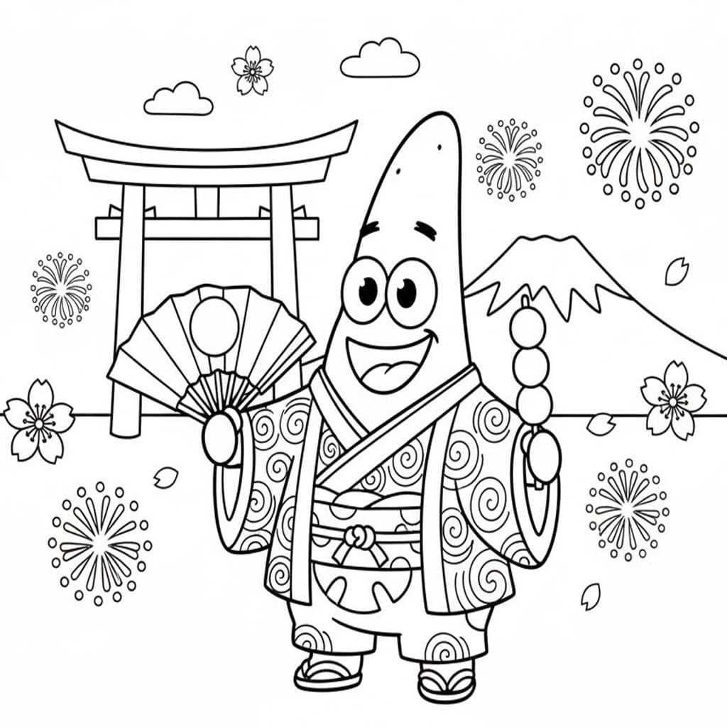 お正月の 印刷 ぬりえ