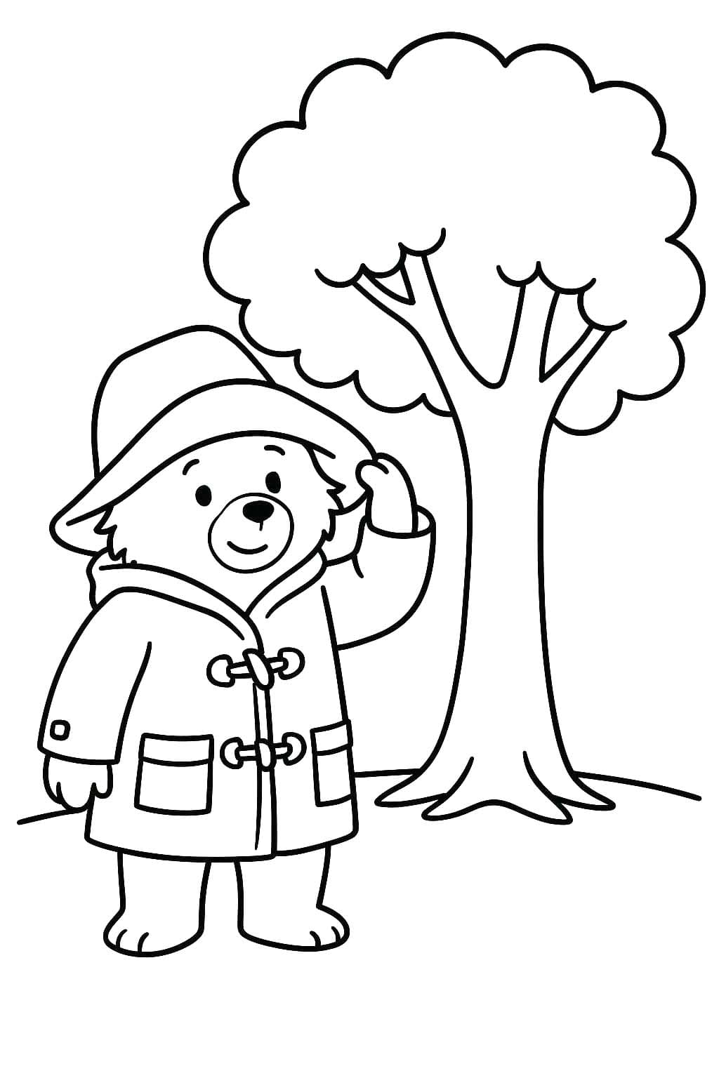 パディントン 描画 ぬりえ